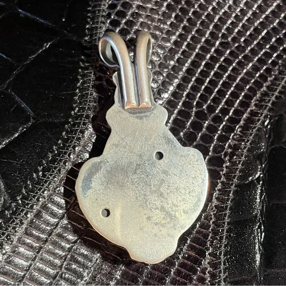 Sterling Silver Monarch Opal Labradorite and Black Sunstone Pendant - Picture 5 of 9